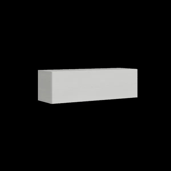 Pensile orizzontale anta a vasistas 134 cm Isoka Bianco Frassino