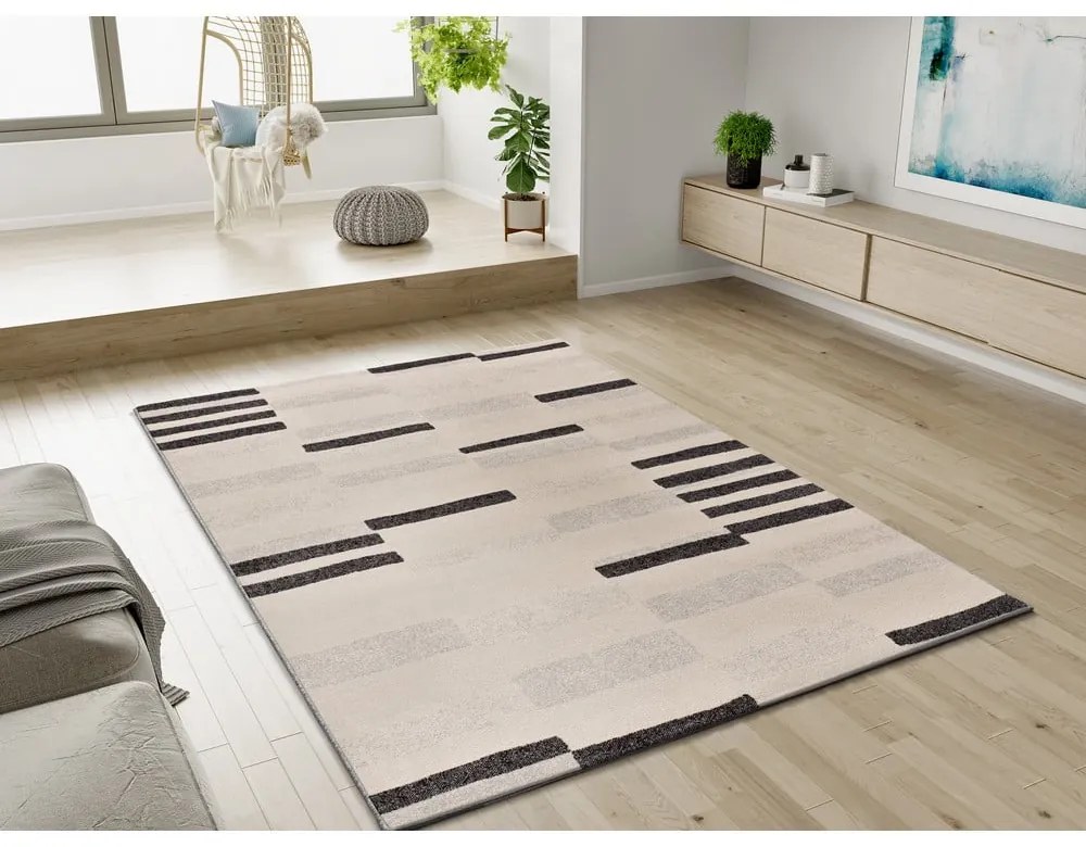 Tappeto grigio/color crema 80x150 cm Mosaica – Universal