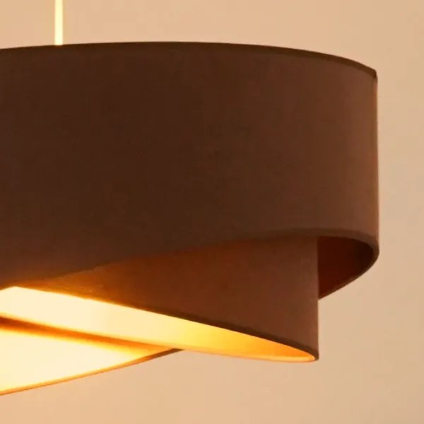 Brilagi - Lampadario LED a sospensione con filo LYRA 1xE27/15W/230V marrone/oro