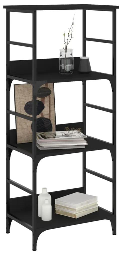 Libreria nera 50x33x117,5 cm in legno multistrato