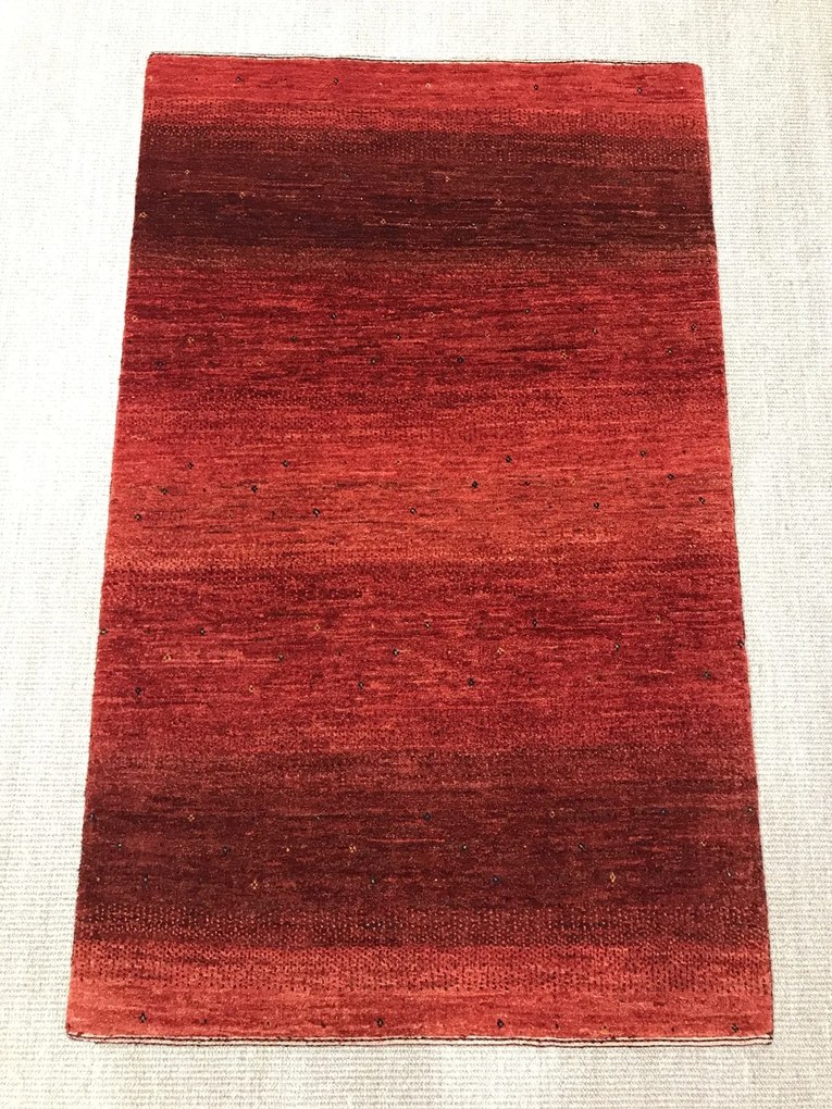 Loribaft Tappeto 90 x 150 Rosso (Iran) Annodato A Mano
