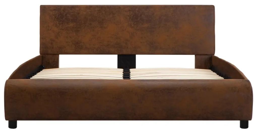 Giroletto marrone in similpelle 120x200 cm