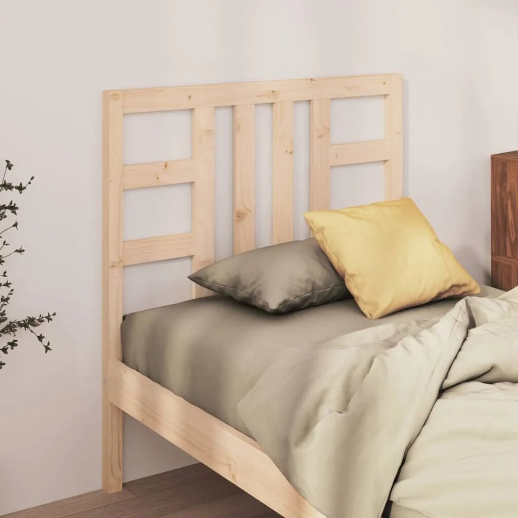 Testiera Per Letto 106x4x100 Cm İn Legno Massello Di Pino /