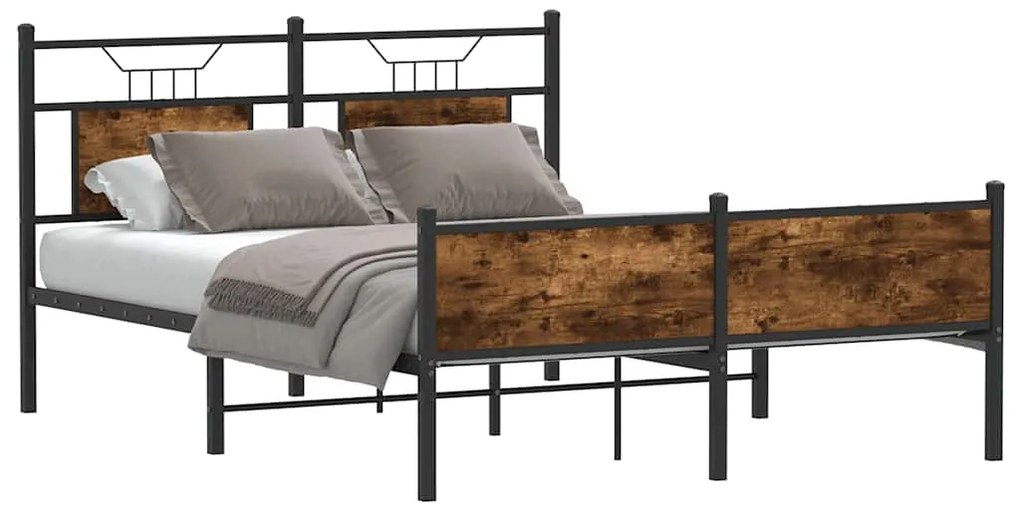 Giroletto Senza Materasso Rovere Fumo 140x200 Cm İn Truciolato /