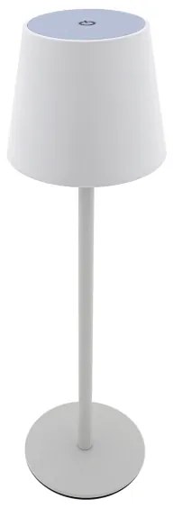 Lampada da tavolo LED dimmerabile touch 5W 5V USB 1200 mAh bianca