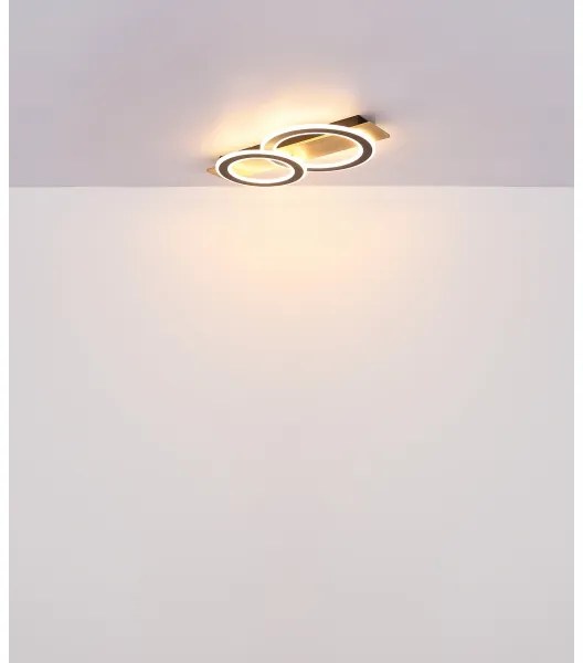 Globo 48038-40 - Plafoniera LED JAYDEN LED/40W/230V marrone