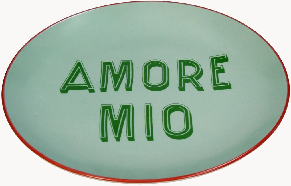 Set di 6 piatti da colazione Amore Mio
