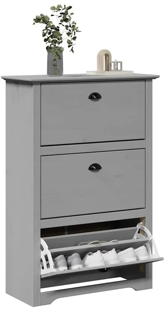 Scarpiera Bodo Grigia 80x35x118 Cm /