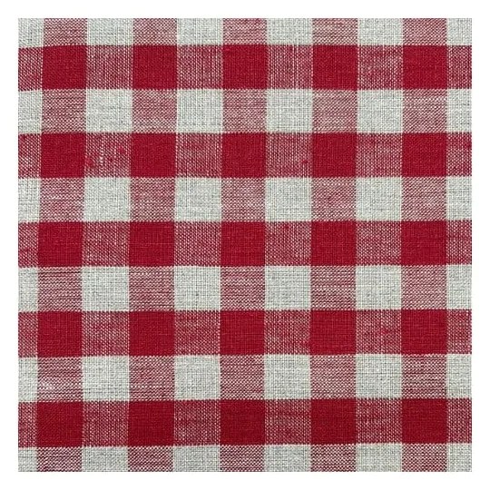 Presina in lino Red Gingham - Linen Tales