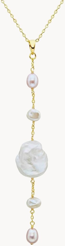 Collana placcata in oro con perle Ariana