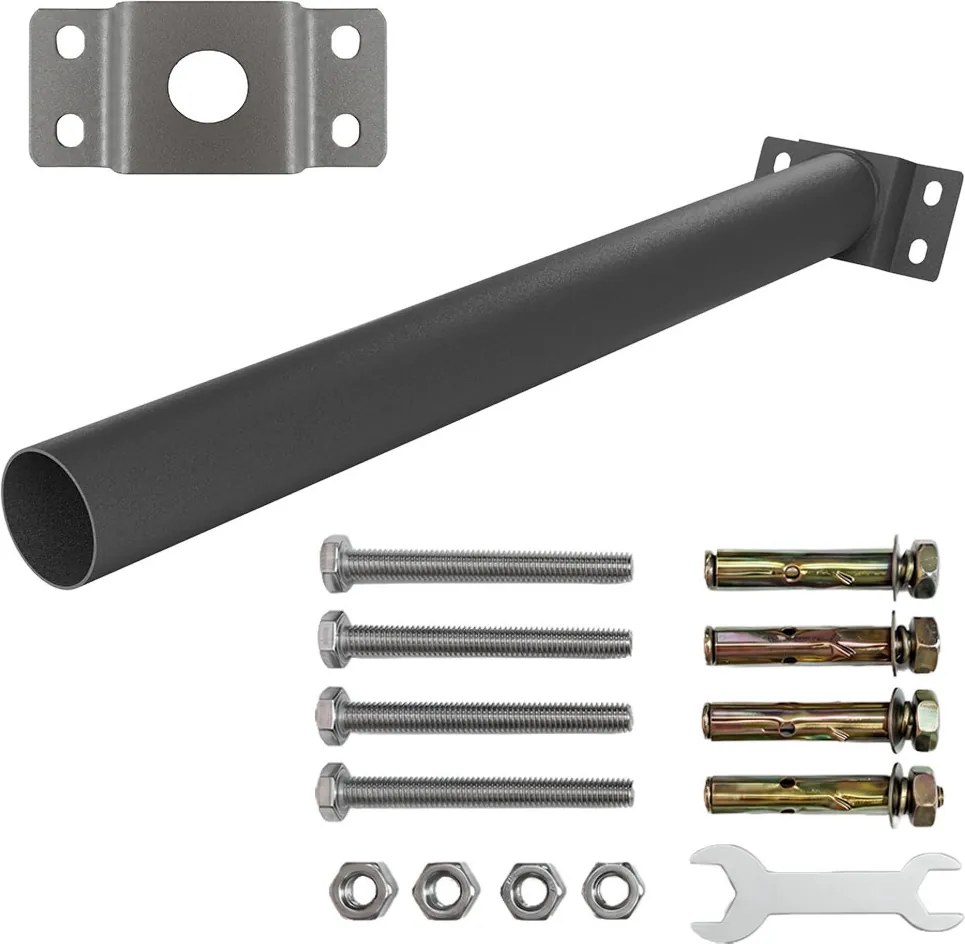 Braccio da Parete per Lampioni e Armature con attacco Ø60 mm