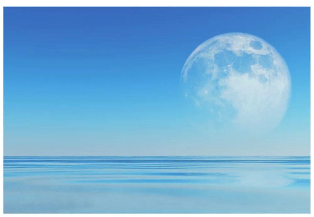 Carta da parati – Luna sopra il mare