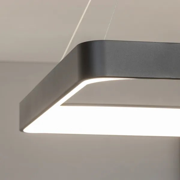 Brilagi - Lampadario a sospensione LED dimmerabile FALCON II LED/125W/230V 60x60 cm nero + telecomando