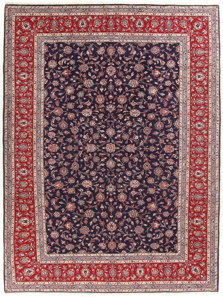 Kashan Tappeto 350x250 (Iran) Annodato A Mano