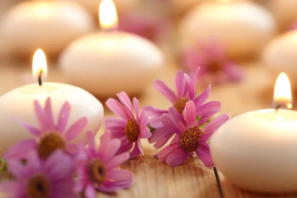 Carta da parati – Romanticismo con candele