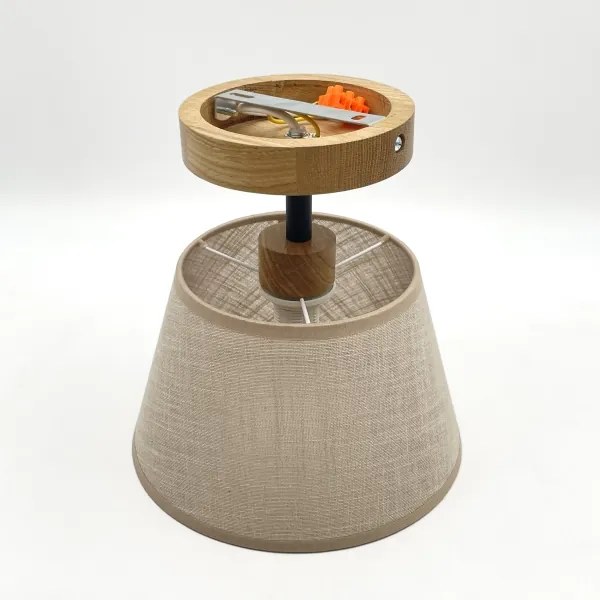 Brilagi - LED  Lampadario a plafone ANTHONY 1xE14/60W/230V quercia/beige