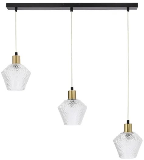 Lampadario a sospensione con filo GRENIKO 3xE14/40W/230V