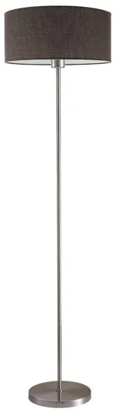 Lampada da terra LED TUNJA 1xE27/20W/230V Ø 38 cm cromo opaco/marrone