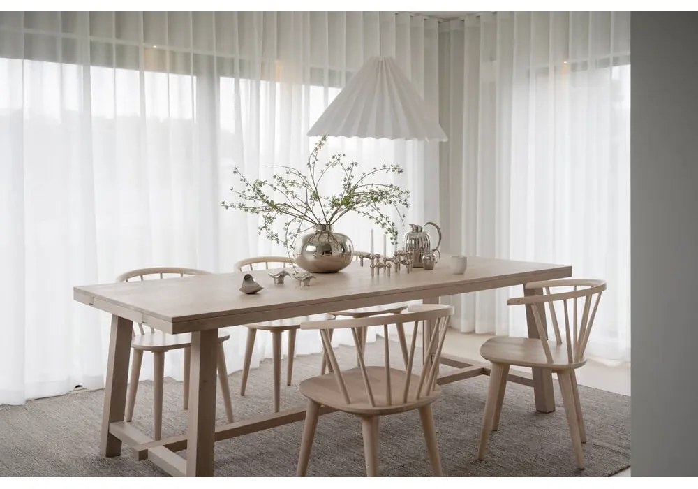 Tavolo da pranzo in rovere laccato opaco , 220 x 95 cm Brooklyn - Rowico