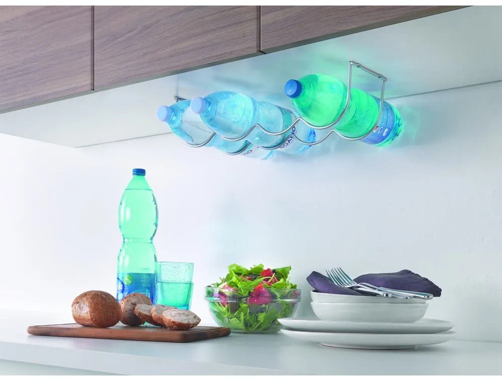 Portabottiglie da parete in metallo per 4 bottiglie My-Bottle - Metaltex