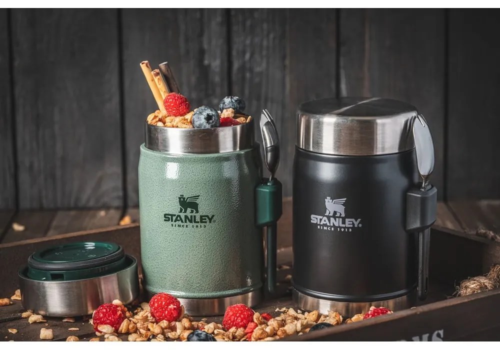 Borraccia termica nera in acciaio inox 400 ml Legendary Classic Black – Stanley