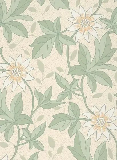 Florale Tapete Monroe von Little Greene - Gold Flower
