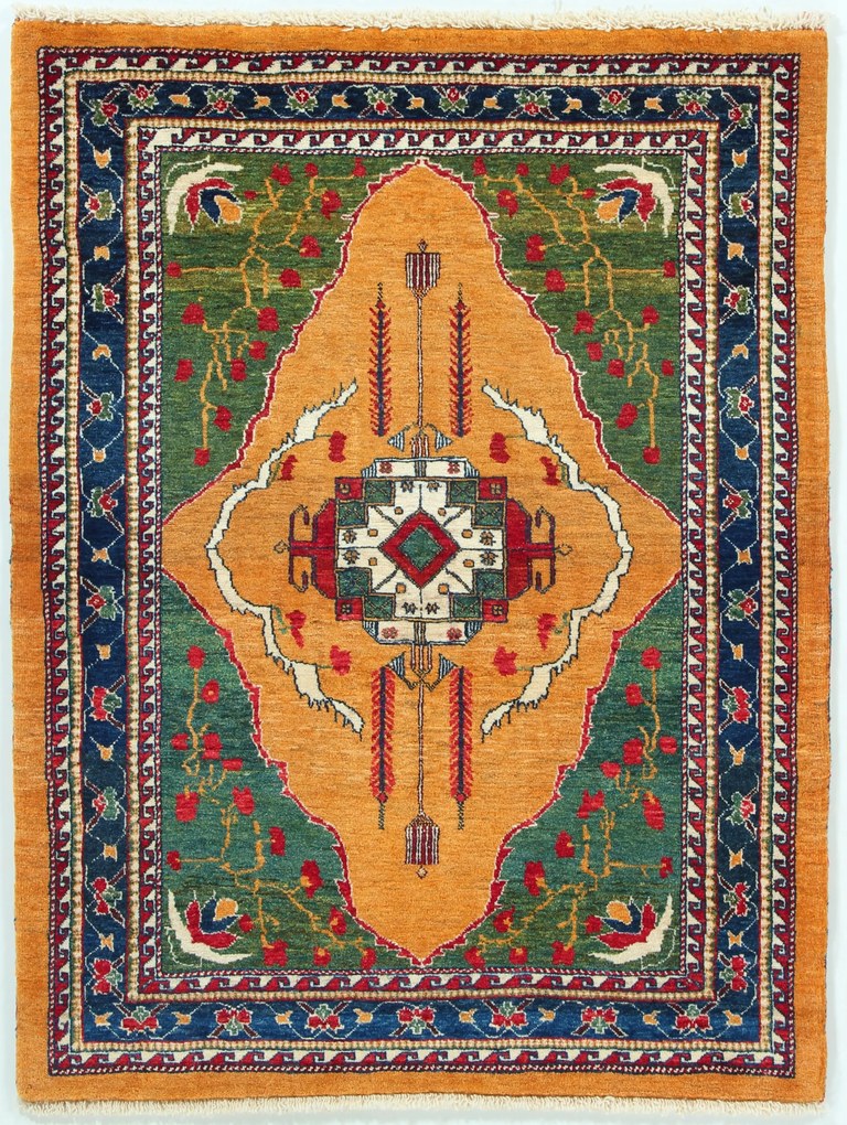 Rizbaft Tappeto 140x110 (Iran) Annodato A Mano