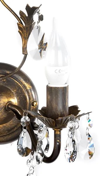 ONLI - Applique TERESA 2xE14/6W/230V bronzo