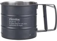 Setaccio farina con scritta in acciaio inox Victionary