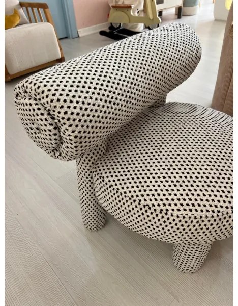 Poltrona per bambini MAVI beige/nero