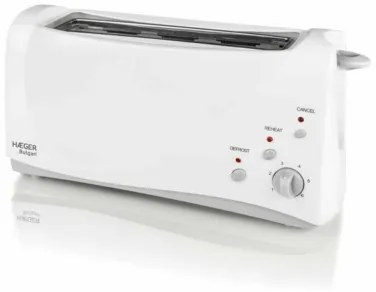 Tostapane Haeger TO-100.008A Multifunzionale 1000 W Bianco