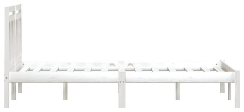 Giroletto Bianco in Legno Massello di Pino 160x200 cm