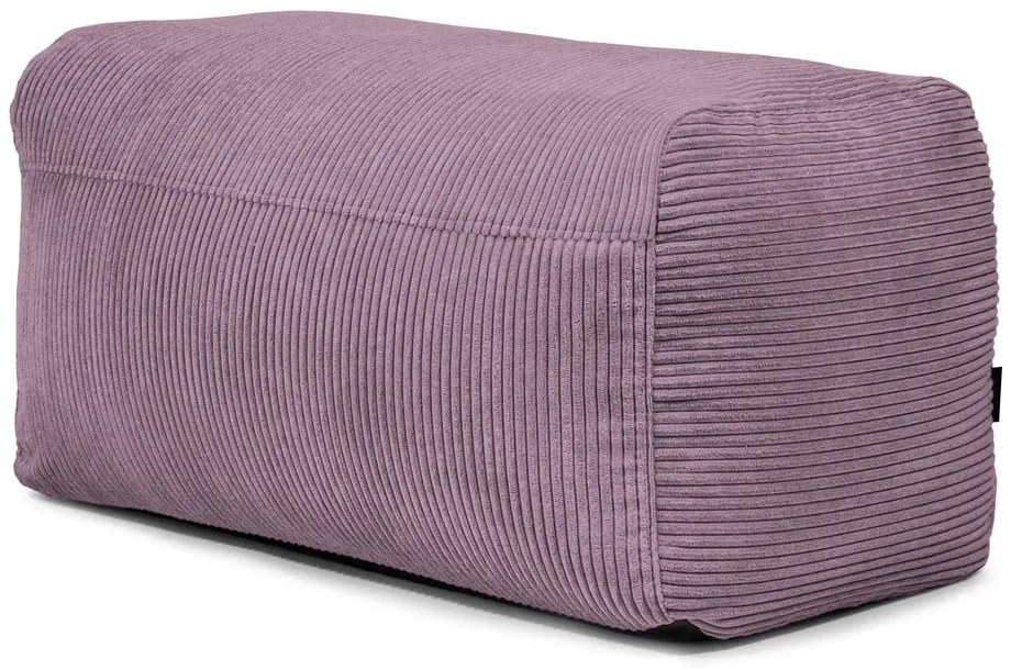 Puof a sacco viola con rivestimento in velluto a coste Plus 100 Lounge – SLOWDOWN