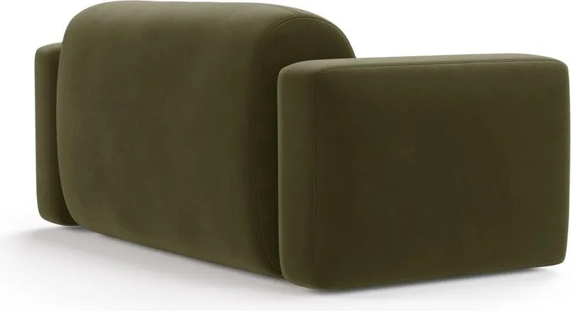 Divano color kaki con rivestimento in velluto 180 cm Strino – Cosmopolitan Design