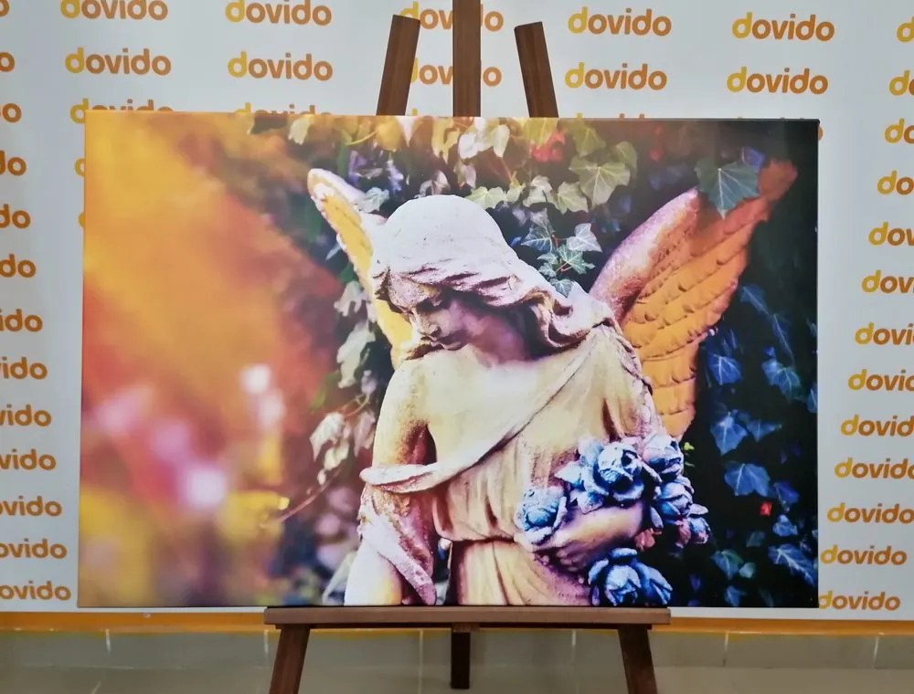 Quadro su tela – Statua di angelo