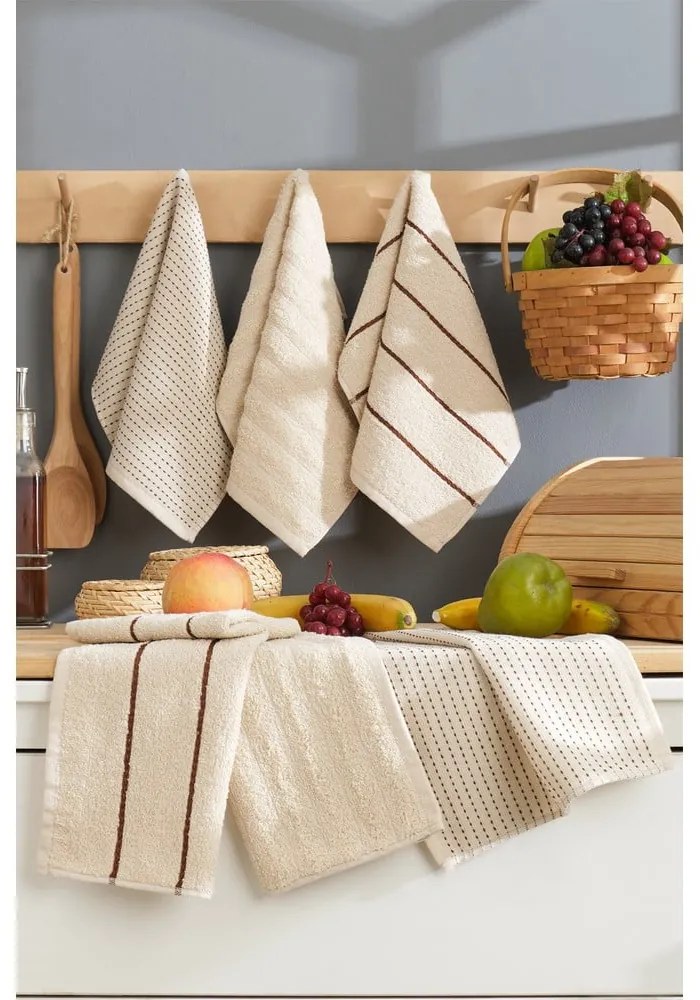 Set di strofinacci in cotone 6 pz 30x50 cm Sofya – Foutastic