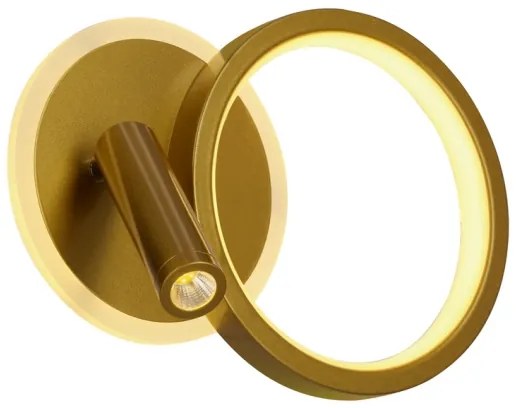 Faretto da parete LED MONET LED/15W/230V dorato