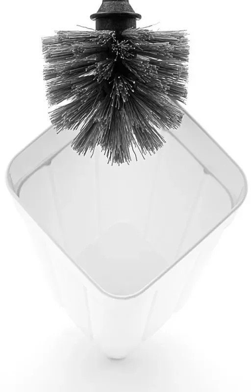 Scopino bagno da appoggio bianco in plastica Buzz
