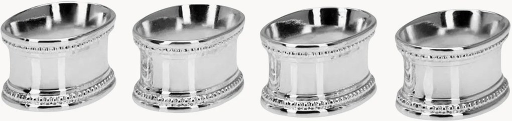 Set di 4 portatovaglioli placcati in argento Lorenz