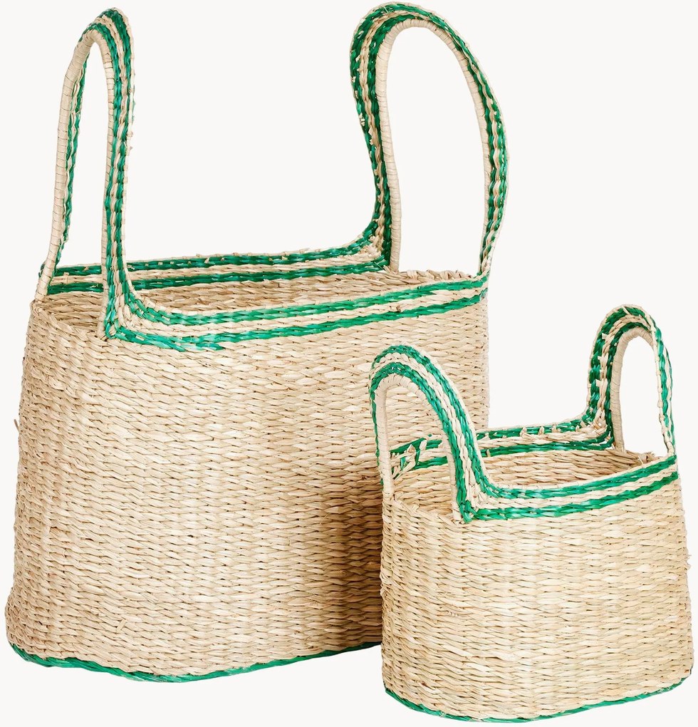 Set di 2 cestini in fibra naturale Lykke