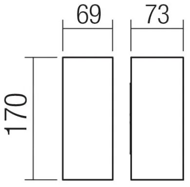 Redo 90635 - Lampada LED da esterno SONNY 2xLED/5W/230V 2200/3000/4000K IP54 bianco