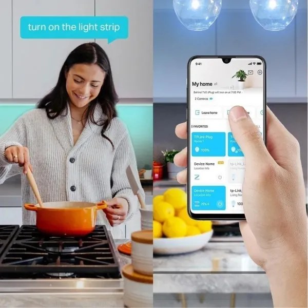 TP-Link - Striscia LED RGBW dimmerabile 5 m LED/13,5W/230V Wi-Fi