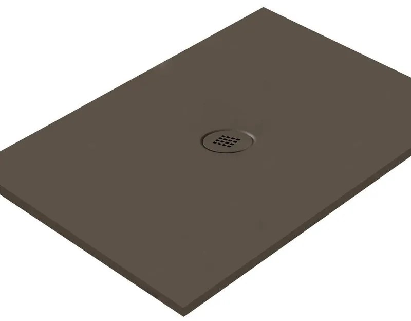 Piatto doccia in ceramica extra slim caffè L 90 x L 70 cm