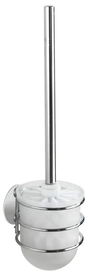 WENKO 18768100-WC set TURBO-LOC rotondo acciaio 10x37,5 cm cromo lucido/bianco