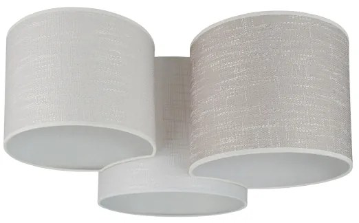 Brilagi - Plafoniera SNAKE 3xE27/15W/230V grigio/crema