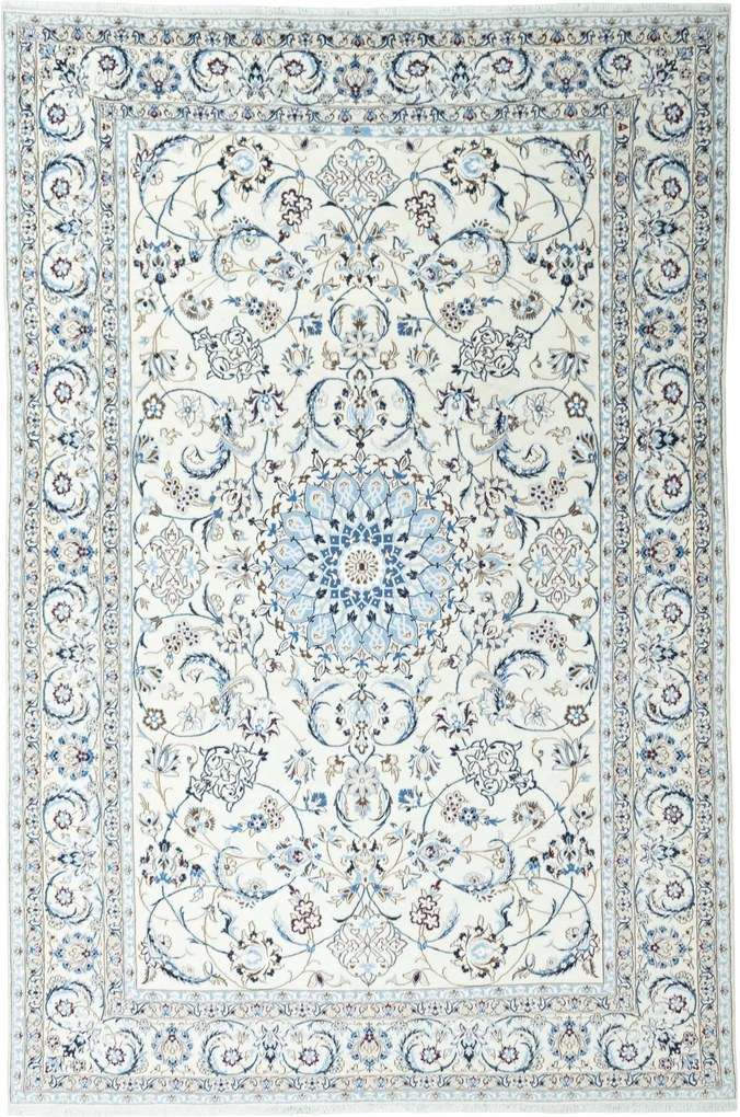 Nain Tappeto persiano 370 x 250 Beige (Iran) Annodato A Mano