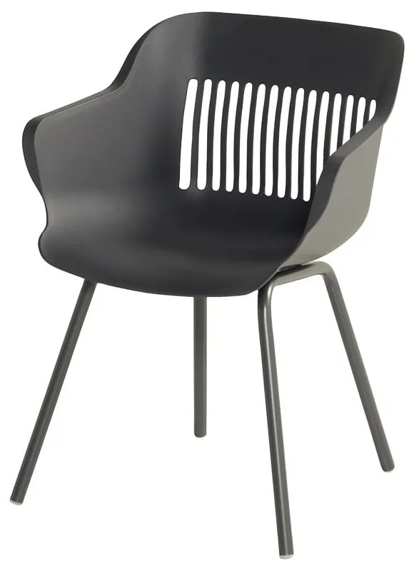 Set di 2 sedie da giardino in plastica grigio scuro Jill Rondo - Hartman
