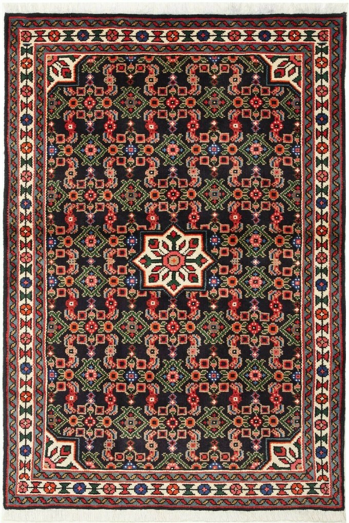 Hamedan Tappeto 100 x 140 (Iran) Annodato A Mano