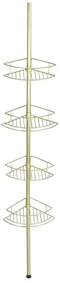 Mensola telescopica angolare per bagno in acciaio inox in oro Dolcedo - Wenko