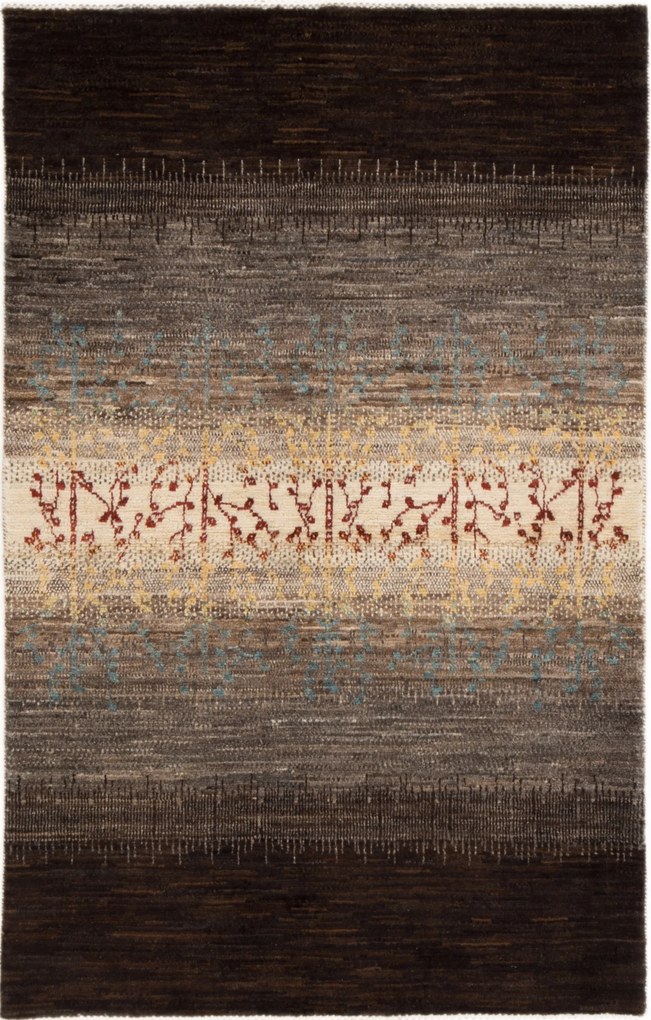 Loribaft Tappeto 160x100 Marrone (Iran) Annodato A Mano